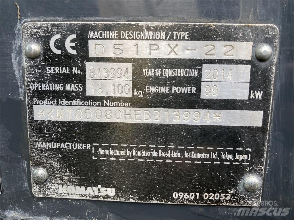 Komatsu DX 51 PX 22 Buldožeri guseničari