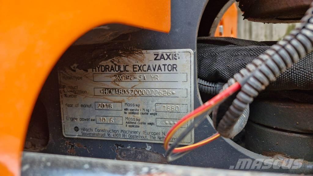 Hitachi ZX 19 U-5 Mini bageri < 7t