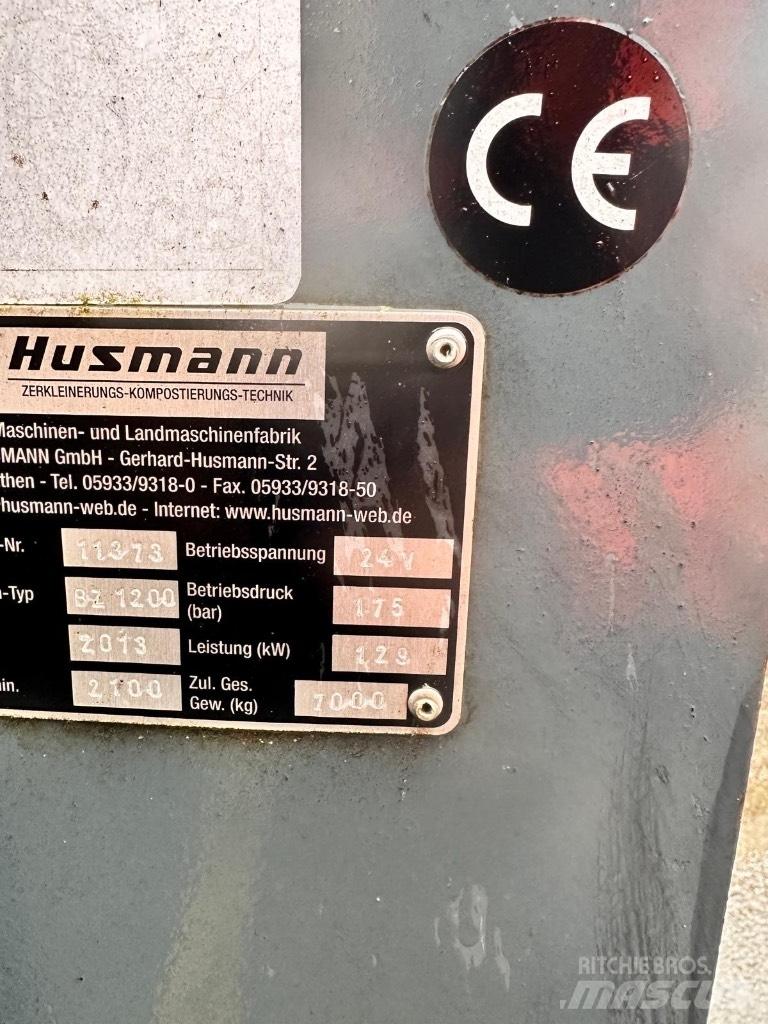Husmann BZ1200 Cepači za drva, drobilice za drvo i strugači
