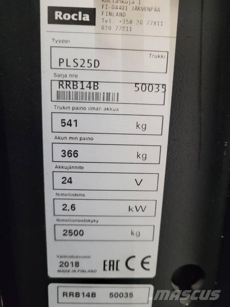 Rocla PLS25D Niskodizajući komisioni viljuškar