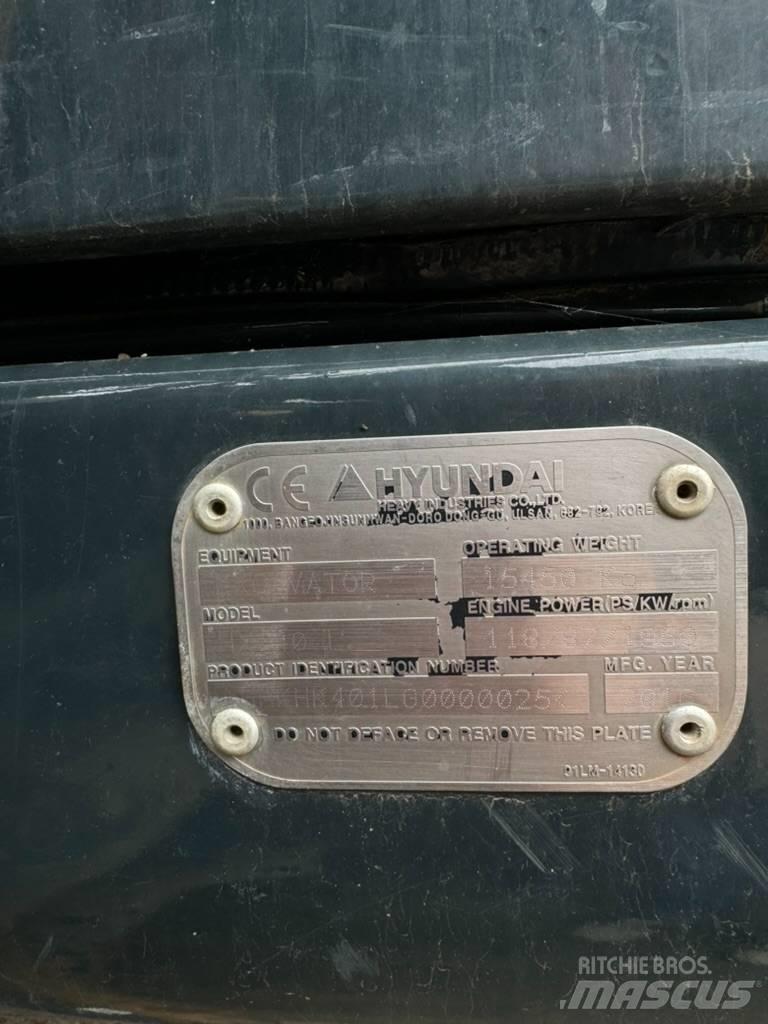 Hyundai HX 140L Bageri guseničari