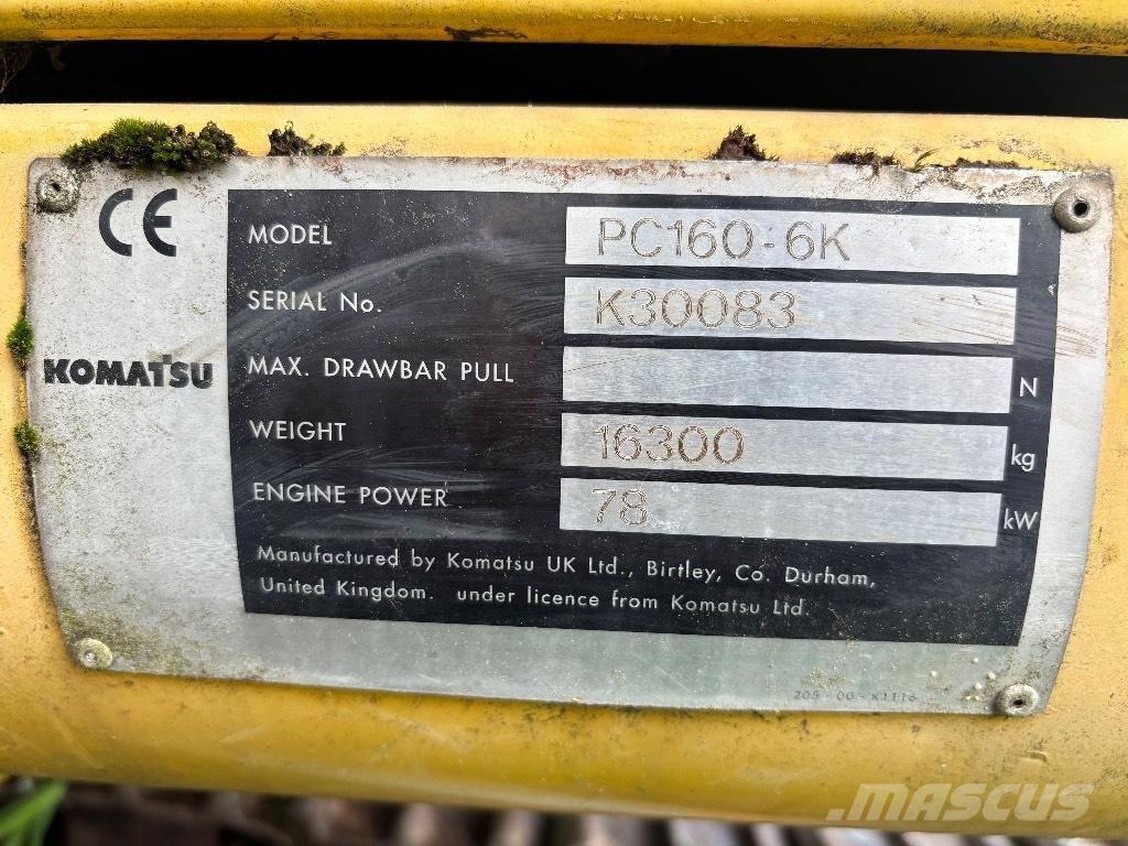 Komatsu PC 160-6K Bageri guseničari