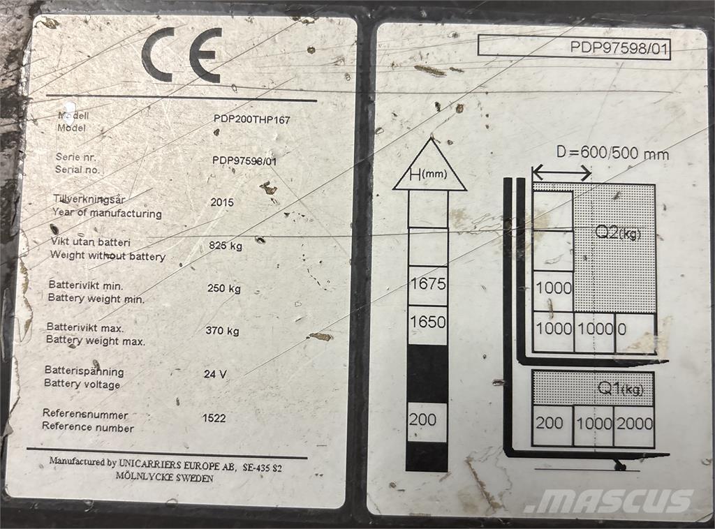 Atlet PDP200 Samopogonski ručni viljuškari