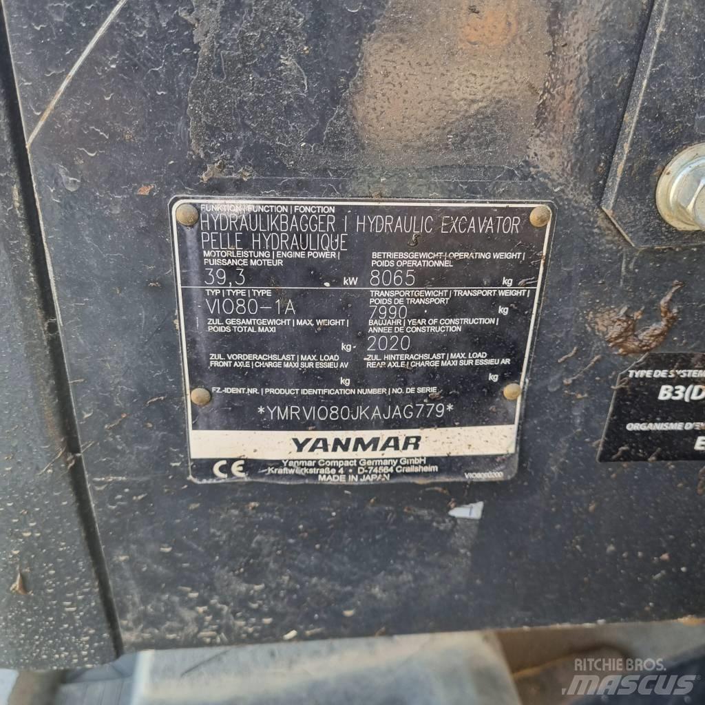 Yanmar Vio 80-1A Midi bageri 7t – 12t