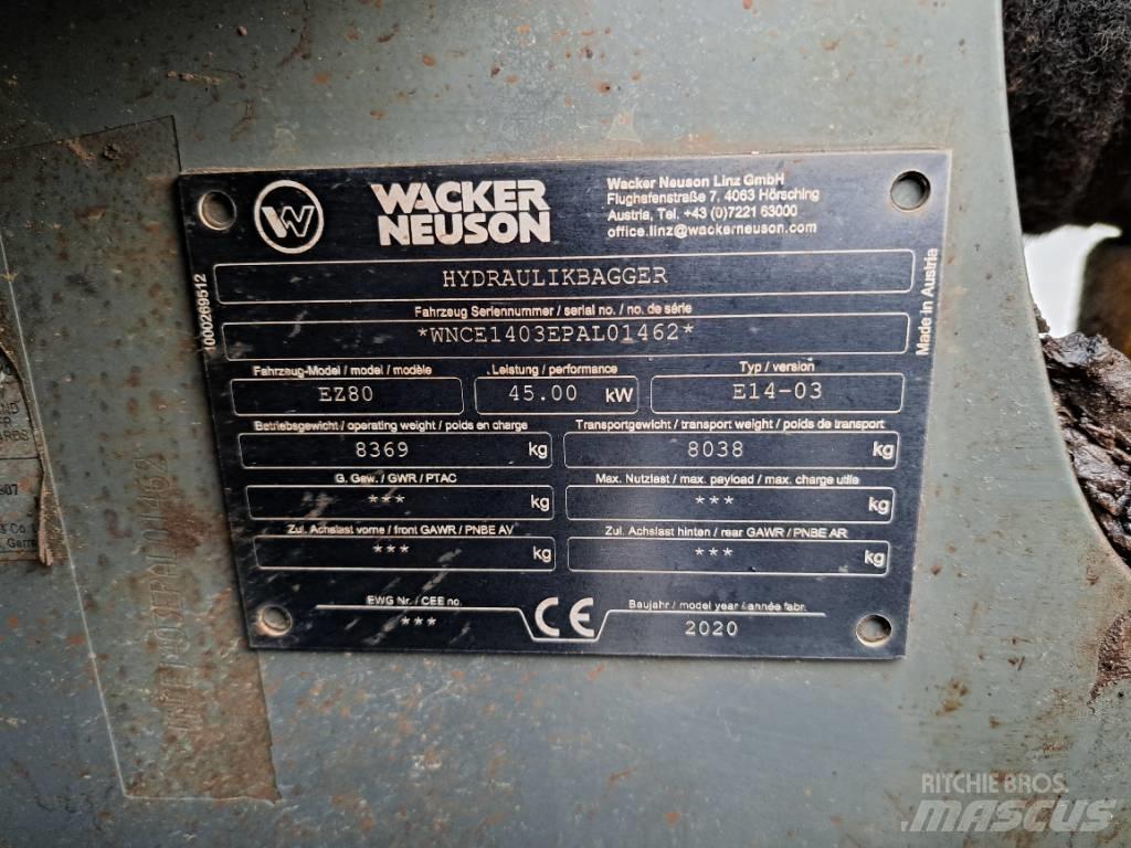 Wacker Neuson EZ80 Bageri guseničari