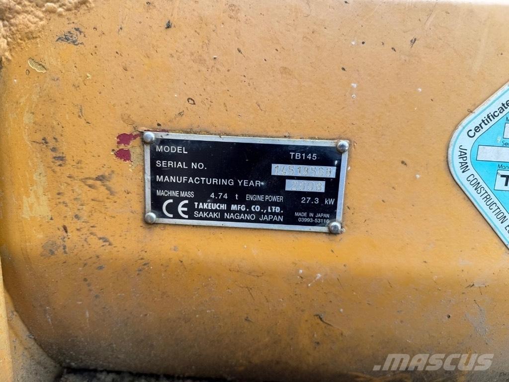 Takeuchi TB 145 Mini bageri < 7t