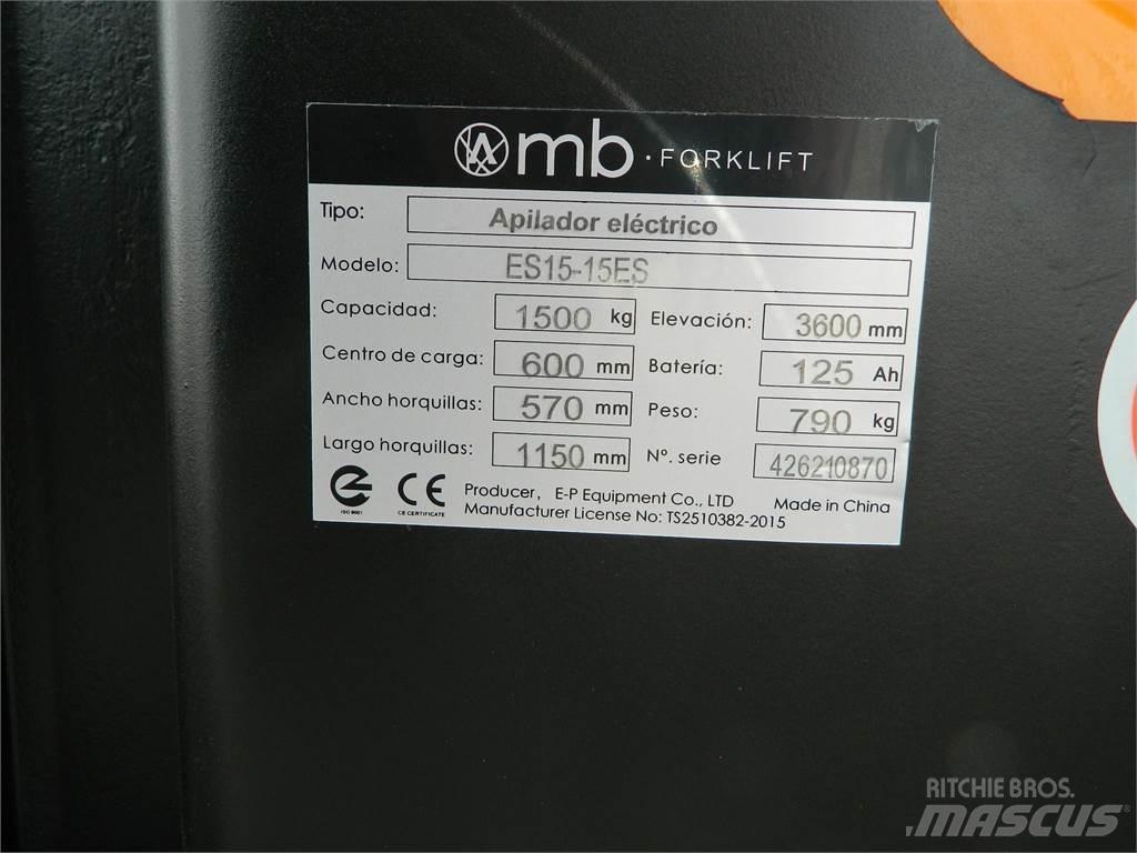 ES15 15ES 2S350 Ručni električni viljuškar