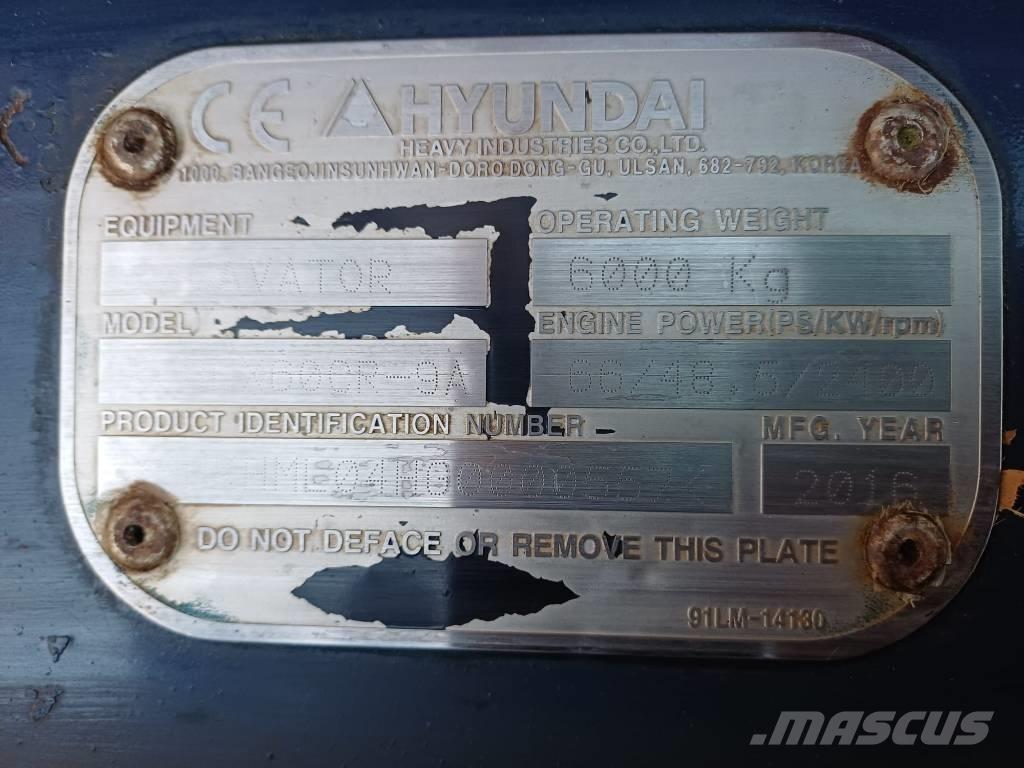 Hyundai 60cr-9a Mini bageri < 7t