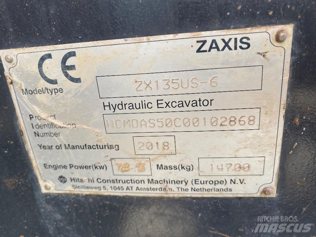 Hitachi ZX 135 US-6 Bageri guseničari