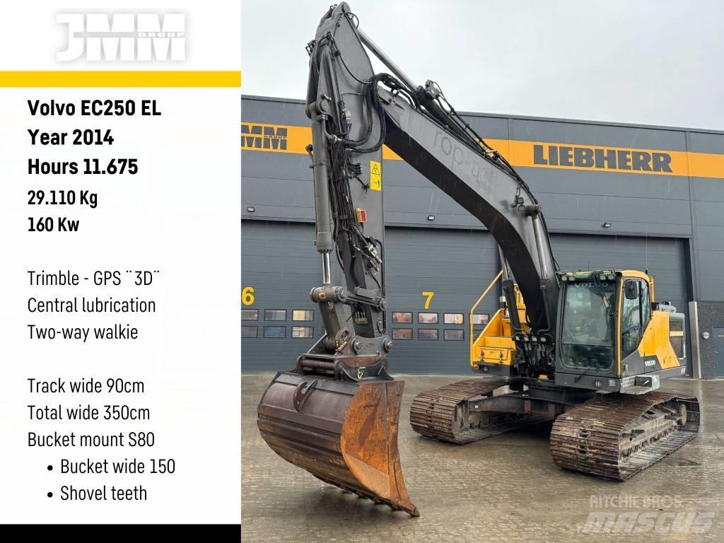 Volvo EC 250 EL Bageri guseničari