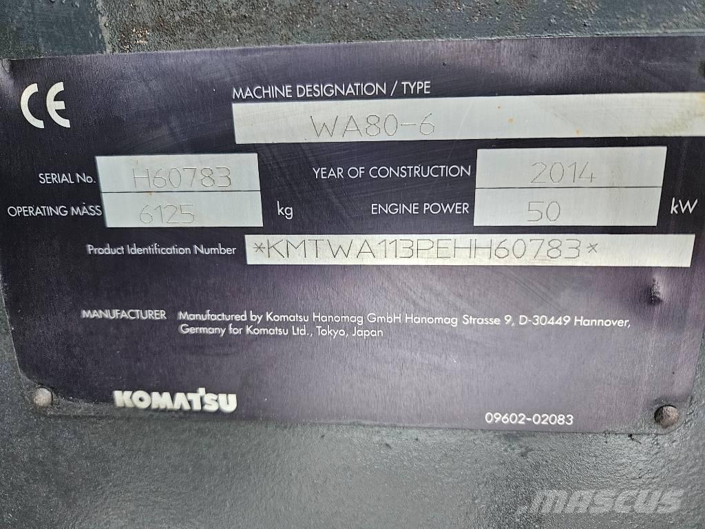Komatsu WA80-6 Utovarivači na točkove