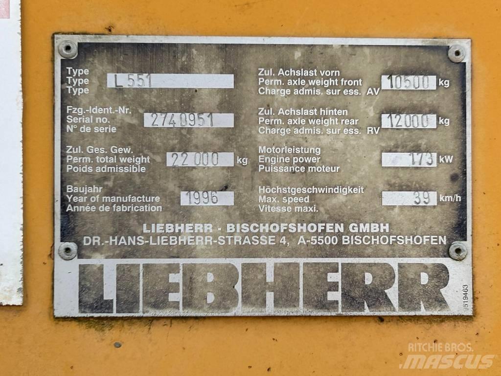 Liebherr L 551 Utovarivači na točkove