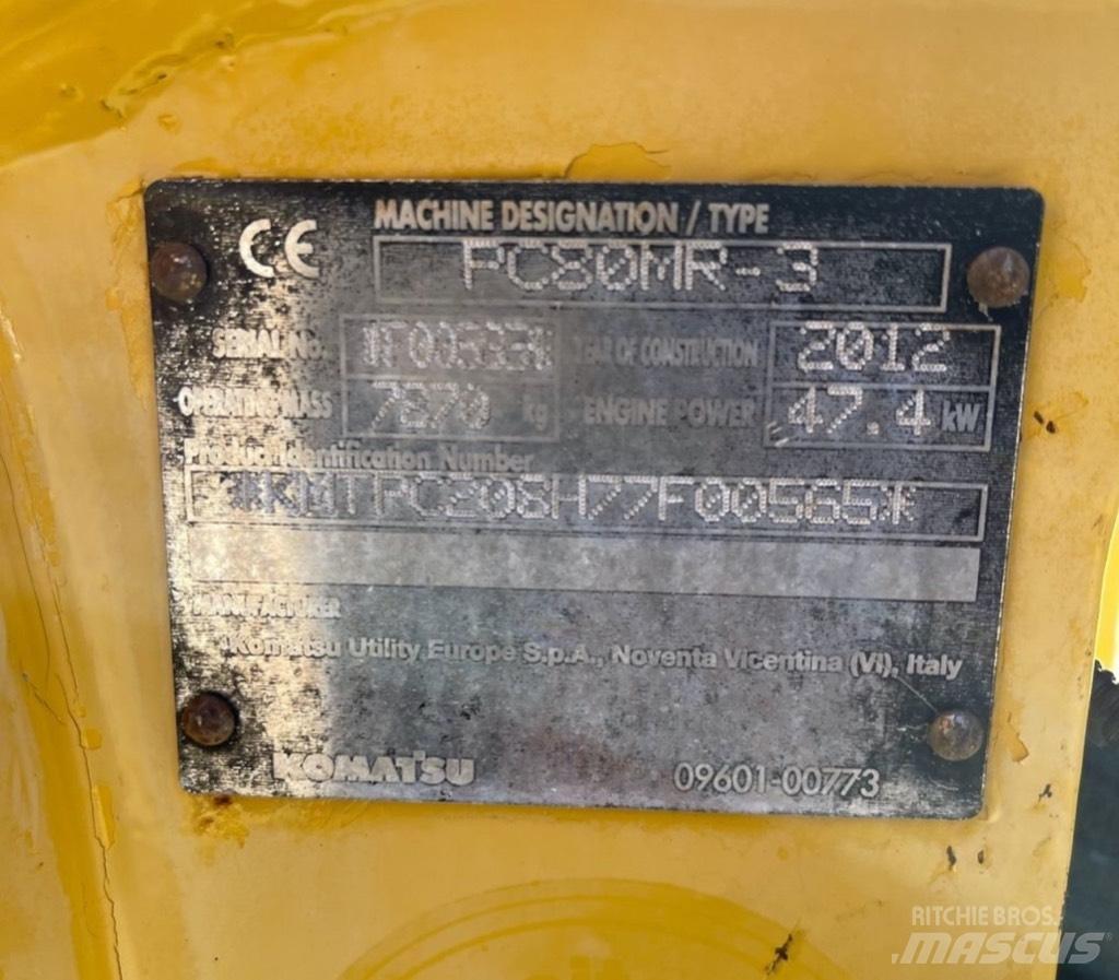 Komatsu PC 80 MR-3 Midi bageri 7t – 12t