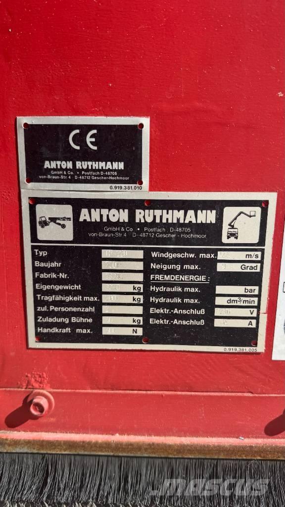 Ruthmann TR 220 Teleskopske podizne platforme