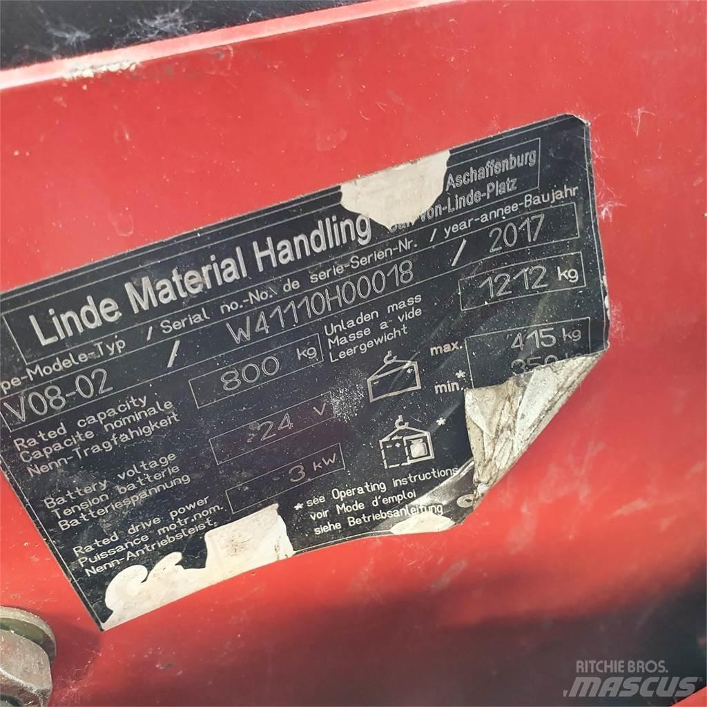 Linde V08-02 Srednje dizajući komisioni viljuškar