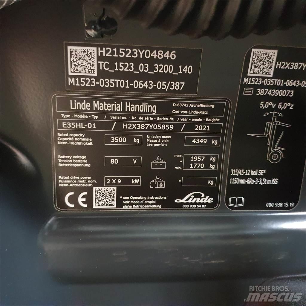 Linde E35HL Električni viljuškari