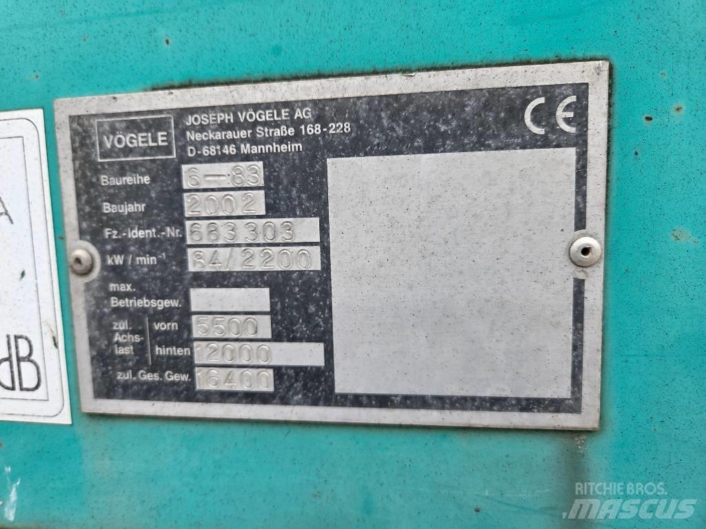 Vögele Super 1603 Asfaltni finišeri