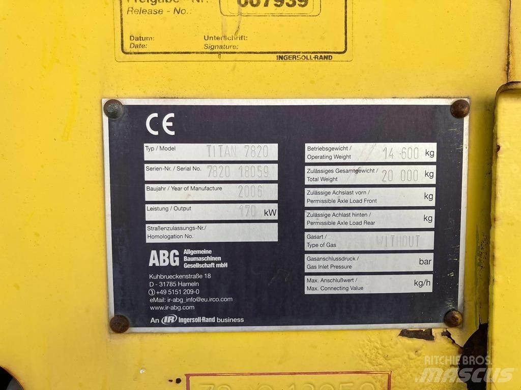 ABG Titan 7820 Asfaltni finišeri