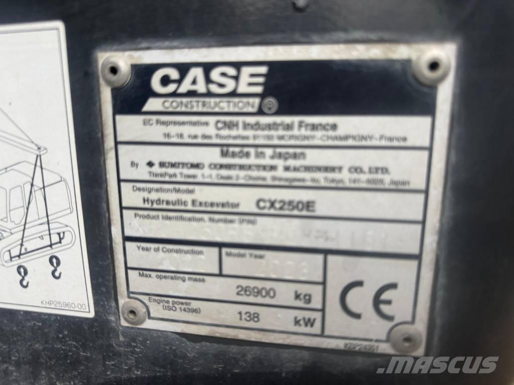 CASE CX 250 E Bageri guseničari