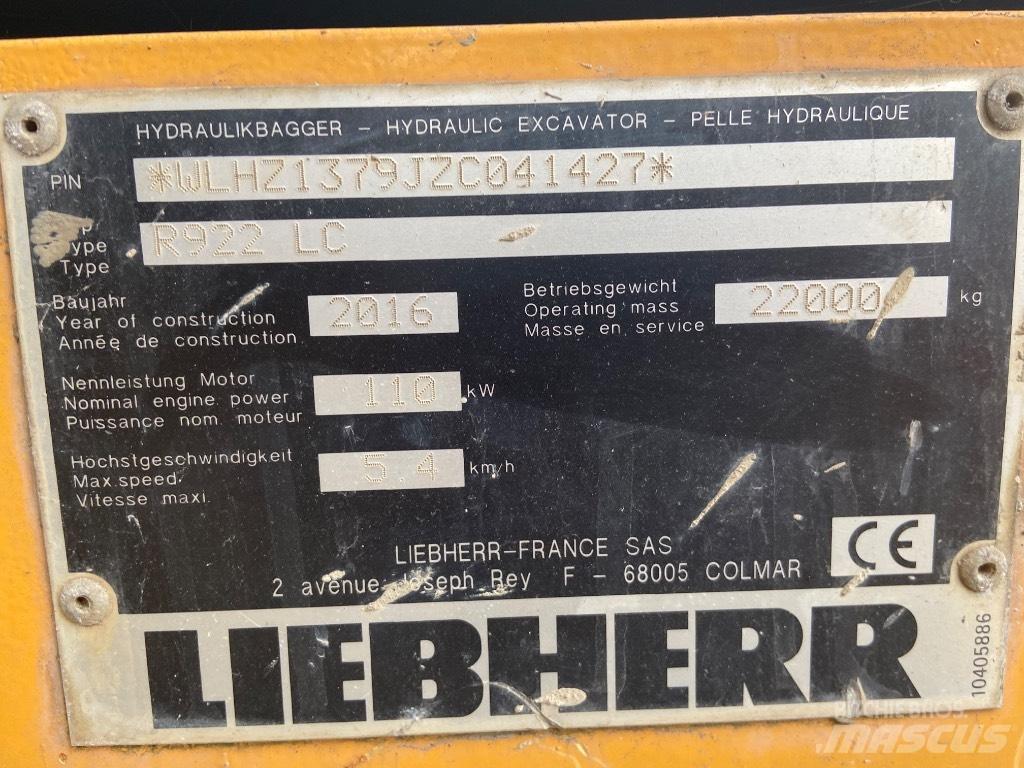 Liebherr R 922LC Bageri guseničari
