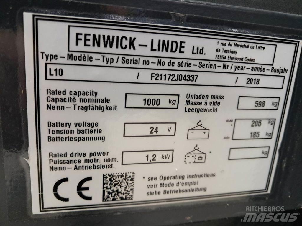 Linde L10 Ručni električni viljuškar