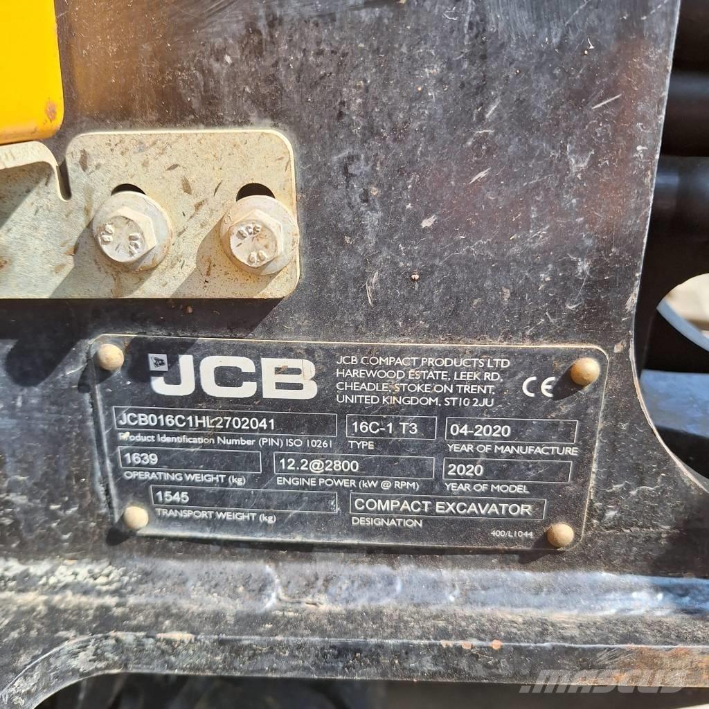 JCB 16 C-1 Mini bageri < 7t