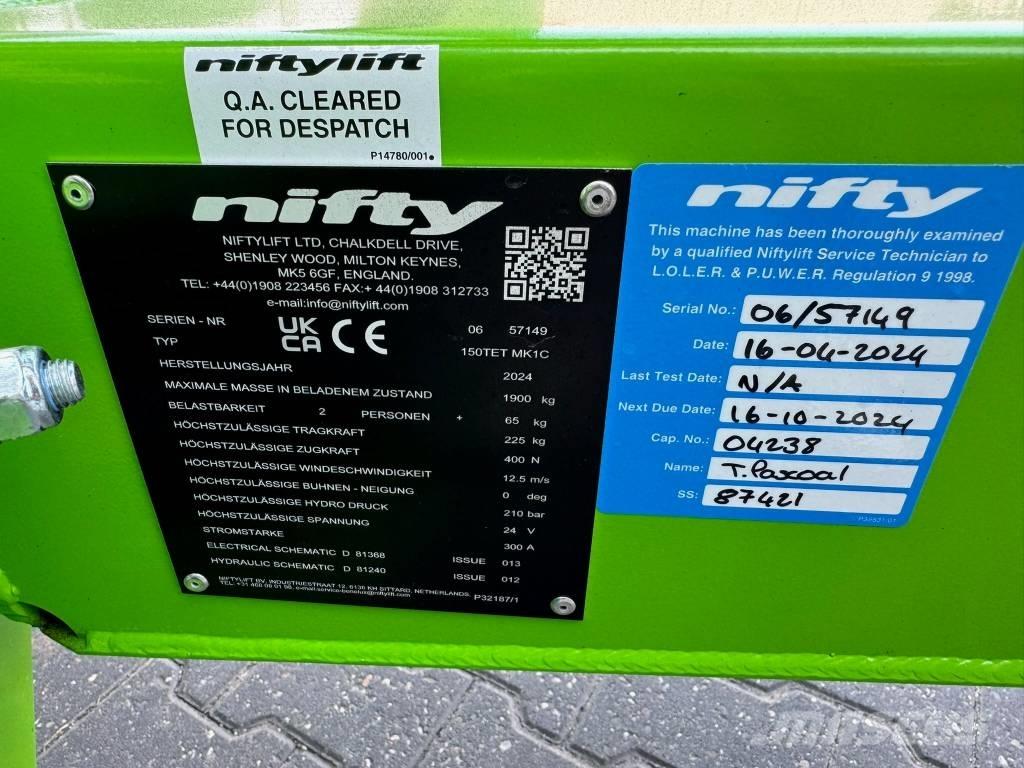Niftylift 150 TET Vučne prikolice se podiznom košarom