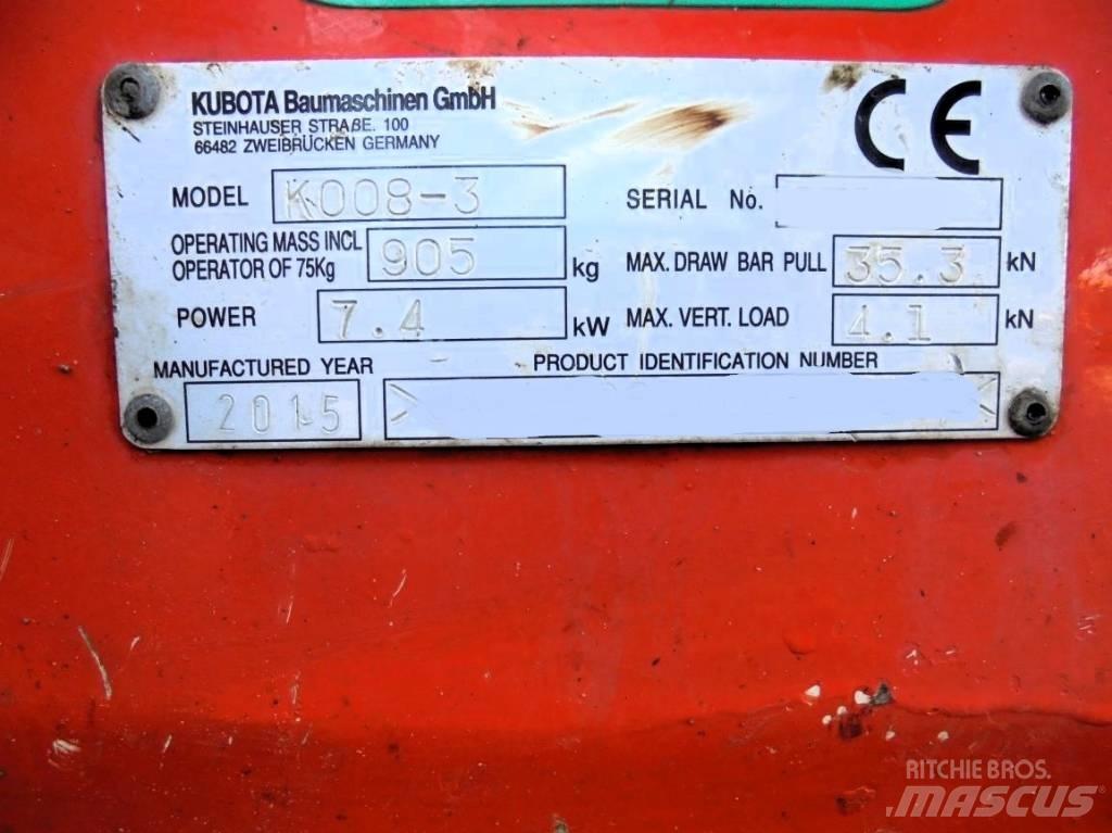Kubota K 008-3 Mini bageri < 7t
