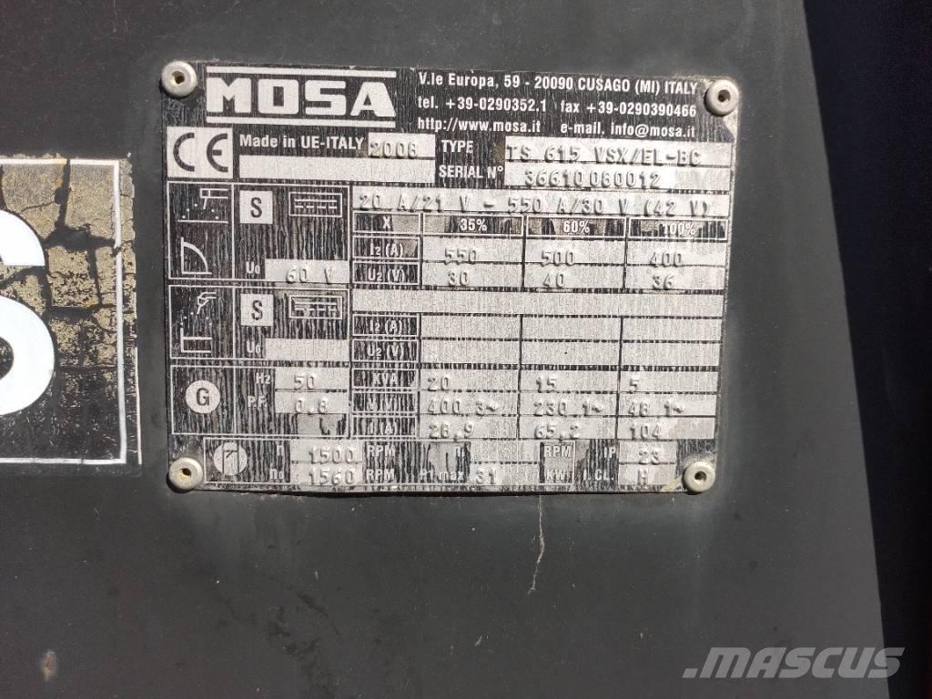 Mosa TS615 - VSX/EL-BC Aparati za zavarivanje
