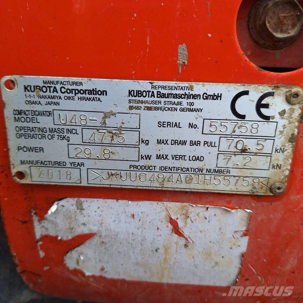 Kubota U 48-4 Mini bageri < 7t