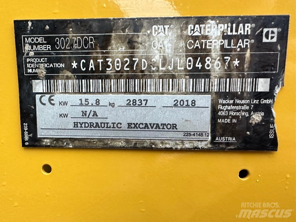 CAT 302.7 D CR Mini bageri < 7t