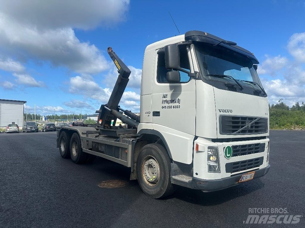 Volvo FH 440 6x4 Rol kiper kamioni sa kukom za podizanje tereta