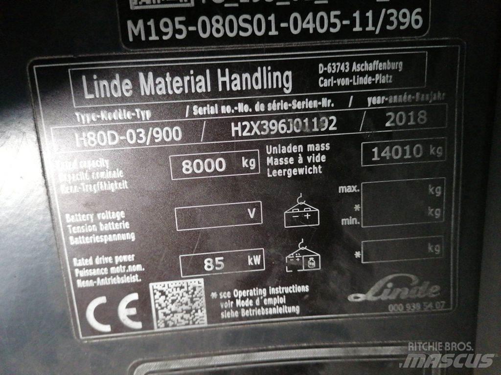 Linde H80D-03/900 Dizelski viljuškari