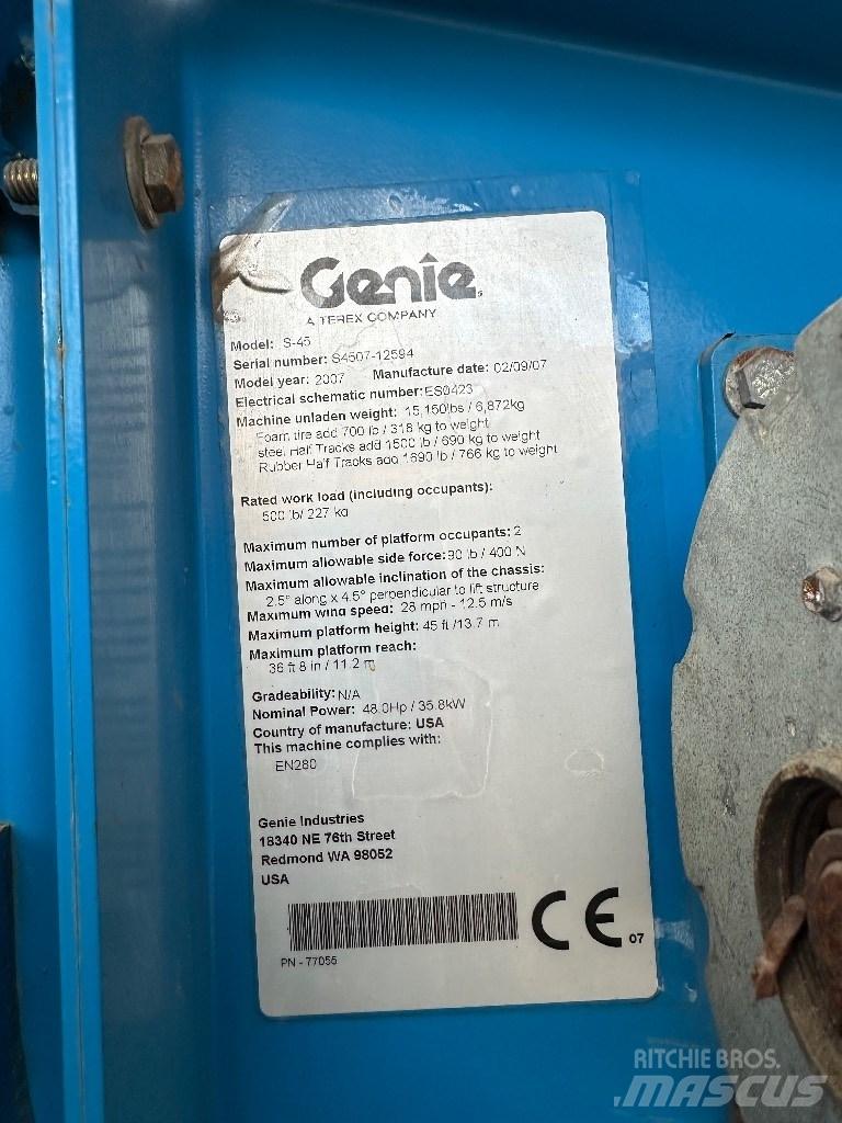 Genie s45 Teleskopske podizne platforme