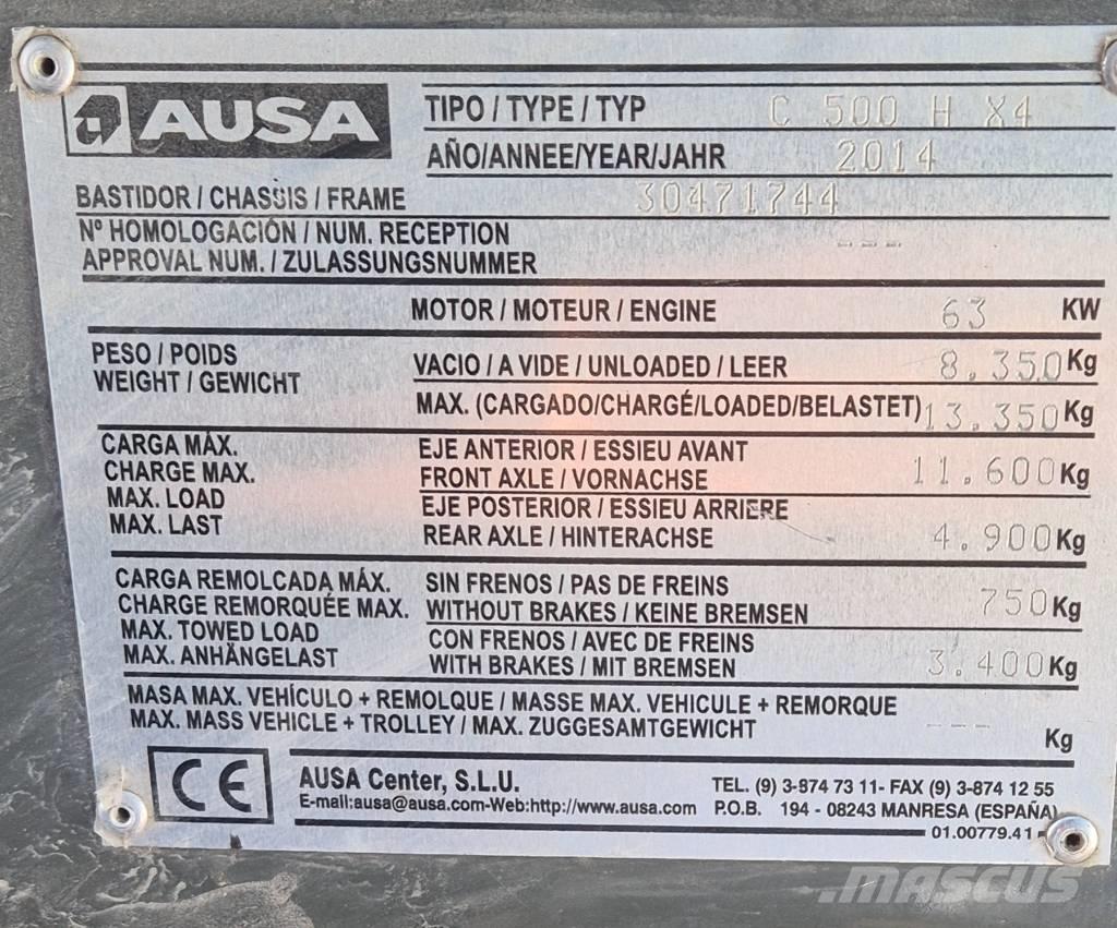 Ausa C 500 H X4 Vanterenski viljuškar