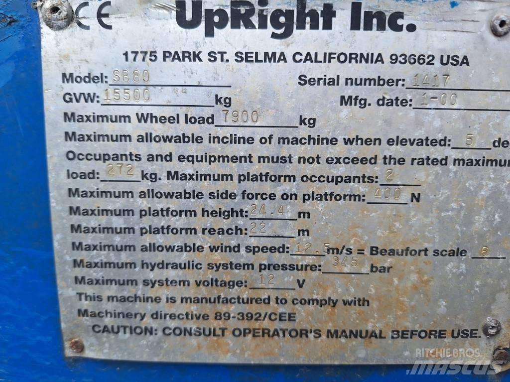 UpRight SB80 Teleskopske podizne platforme