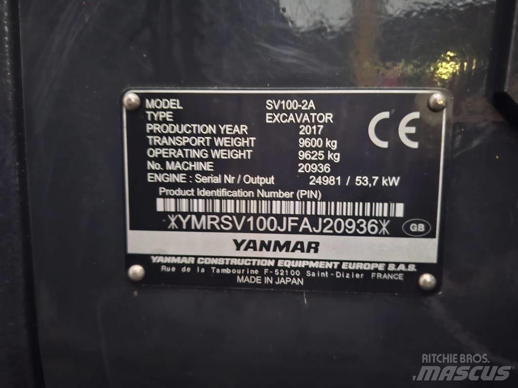 Yanmar SV 100-2A Midi bageri 7t – 12t