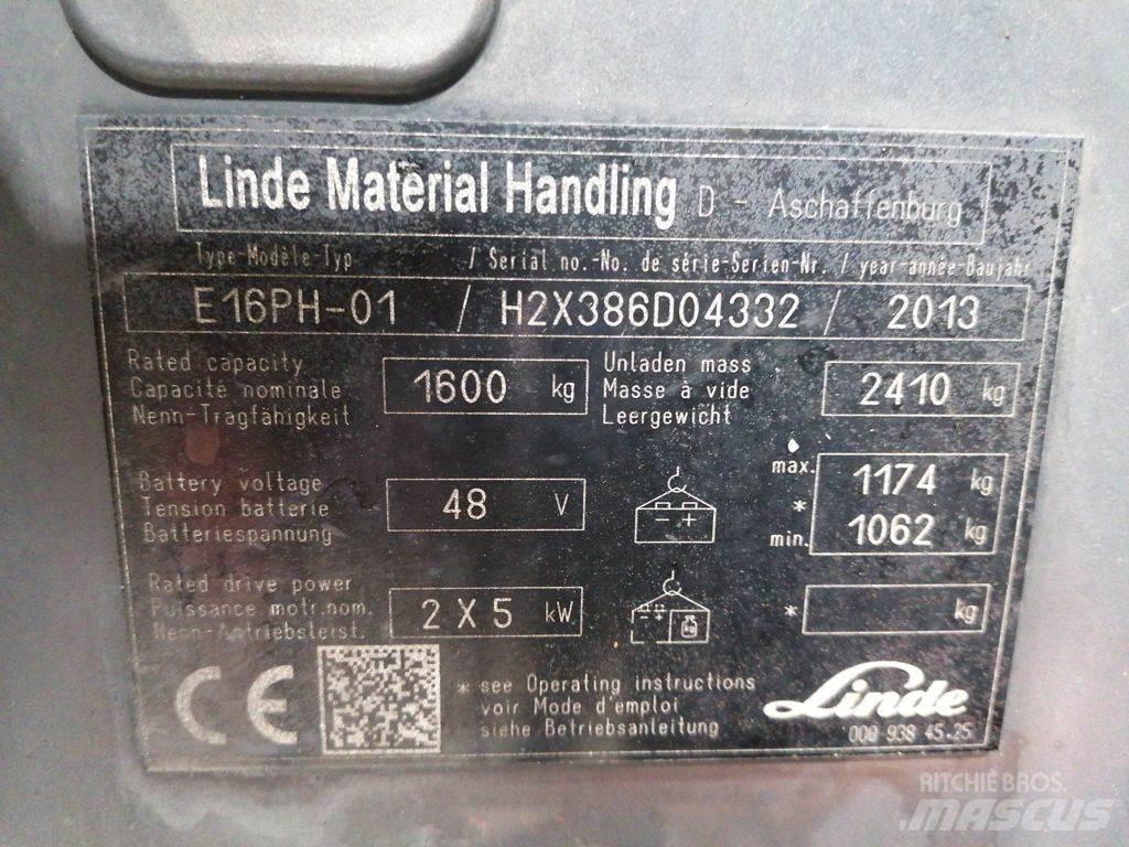 Linde E16PH-01 Električni viljuškari