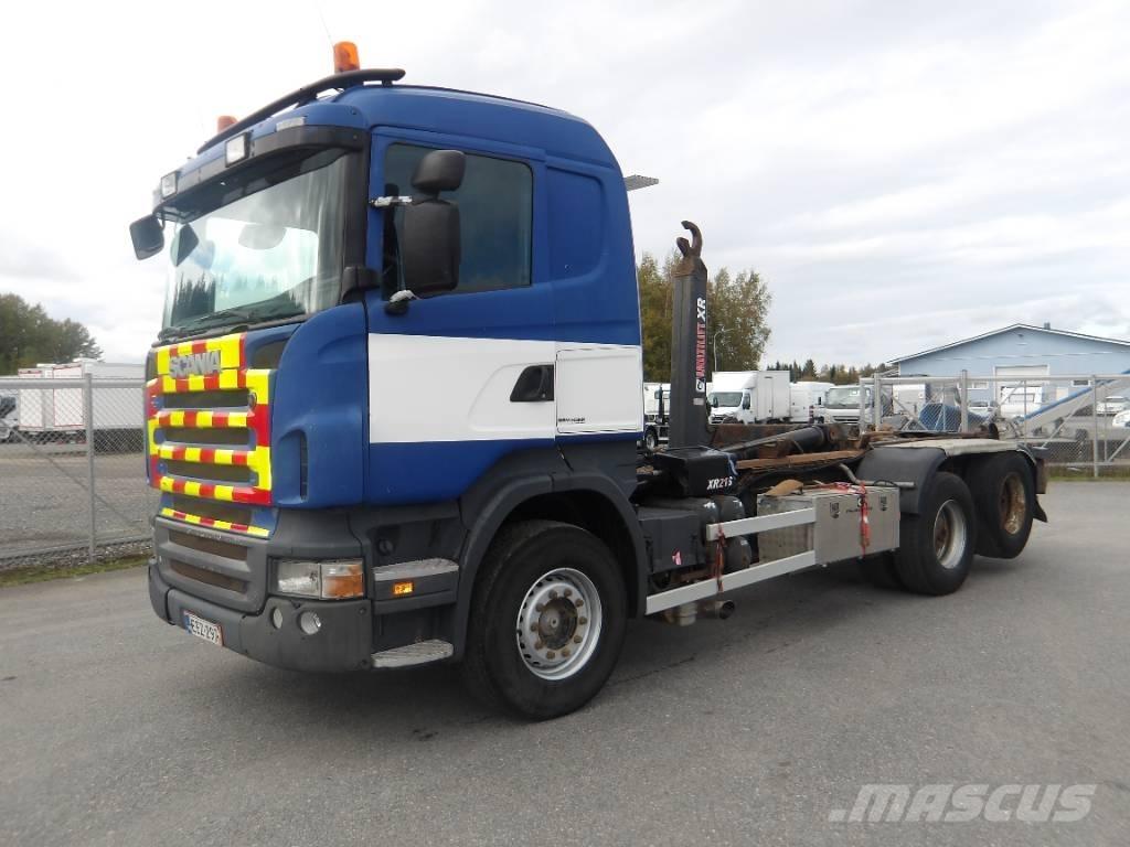 Scania R480 6x2 Rol kiper kamioni sa kukom za podizanje tereta