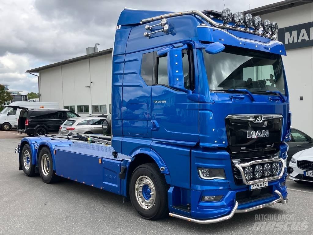 MAN TGX 26.510 Rol kiper kamioni sa kukom za podizanje tereta