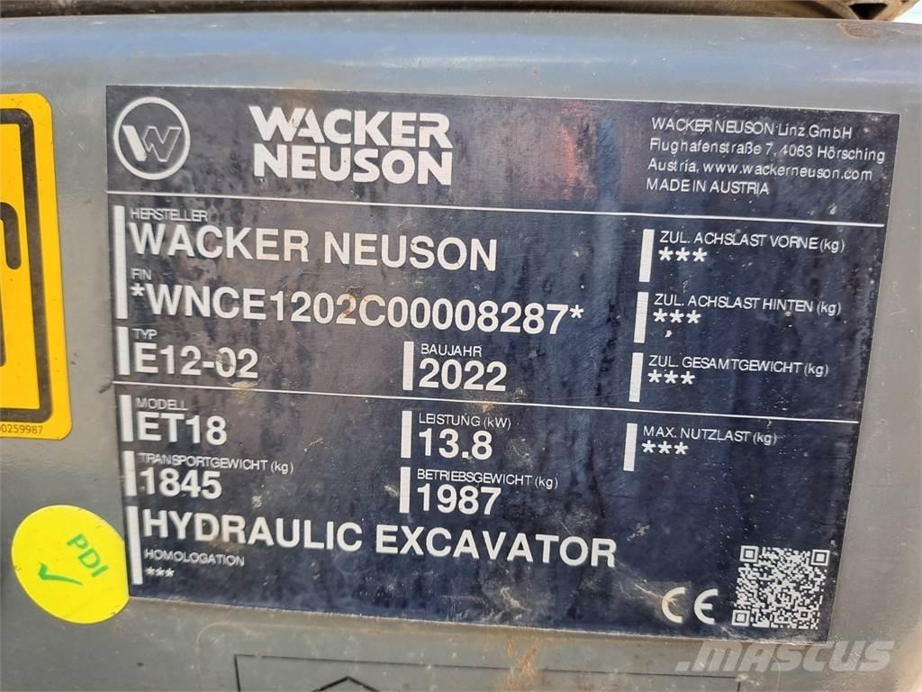 Wacker Neuson ET18 Bageri guseničari