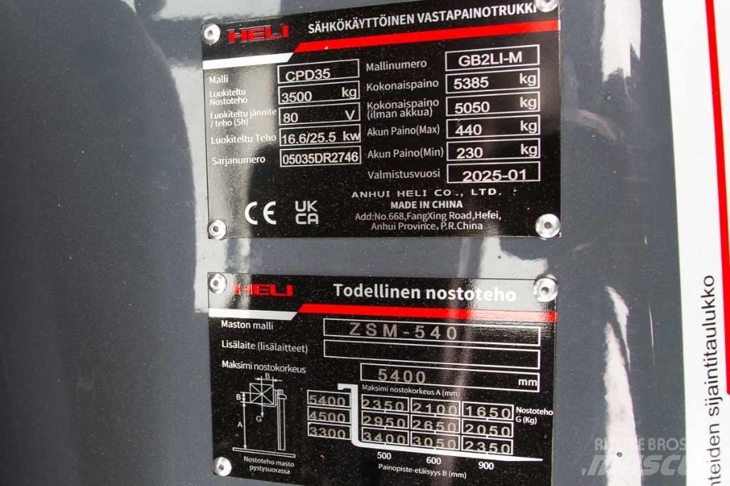 Heli CPD 35 Električni viljuškari