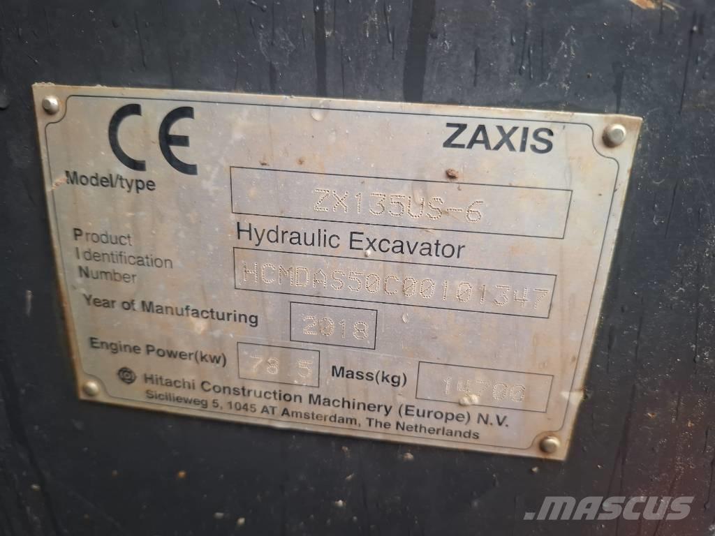 Hitachi ZX 135 US-6 Bageri guseničari