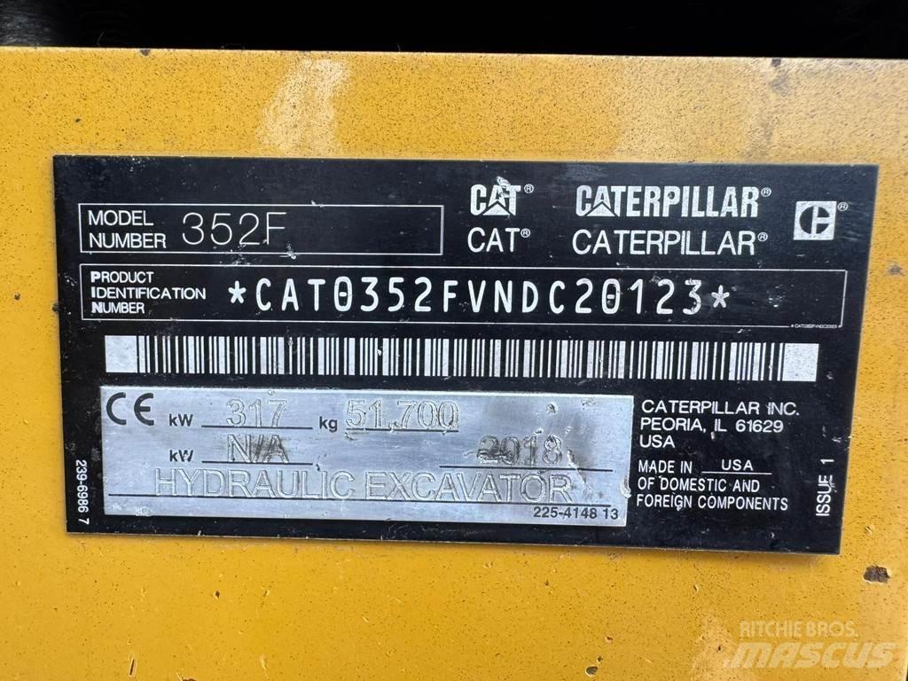 CAT 352F Bageri guseničari