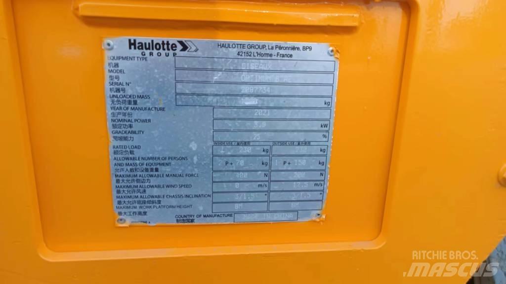 Haulotte OPTIMUM 8 Makazaste platforme