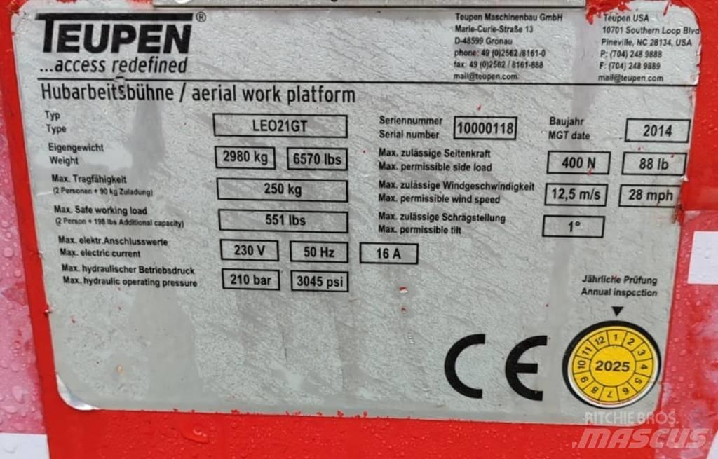 Teupen Leo 21GT Zglobne podizne platforme