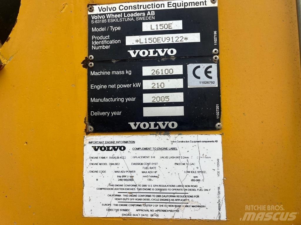 Volvo L 150 E Utovarivači na točkove
