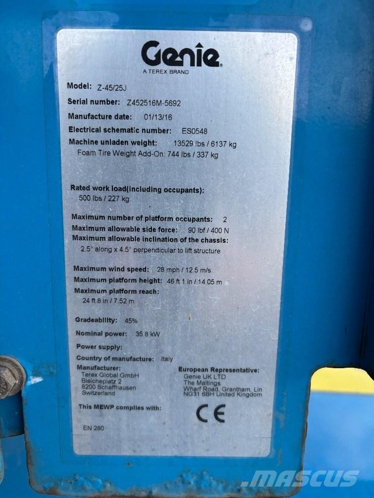 Genie Z 45/25 RT Zglobne podizne platforme