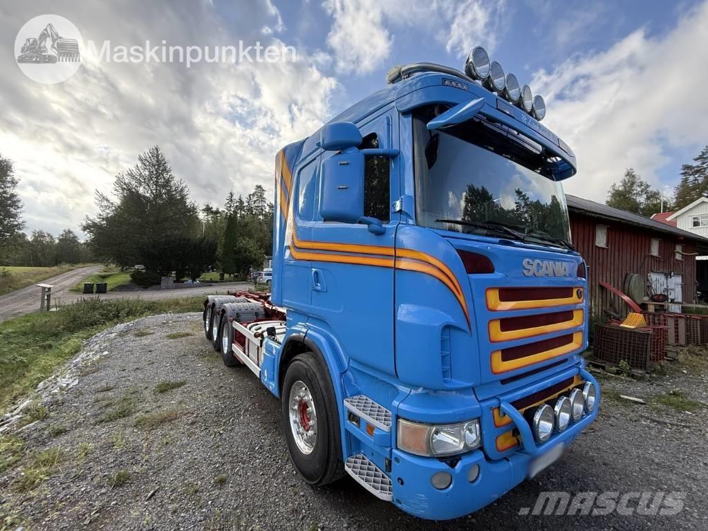 Scania R 480 LB Rol kiper kamioni sa kukom za podizanje tereta