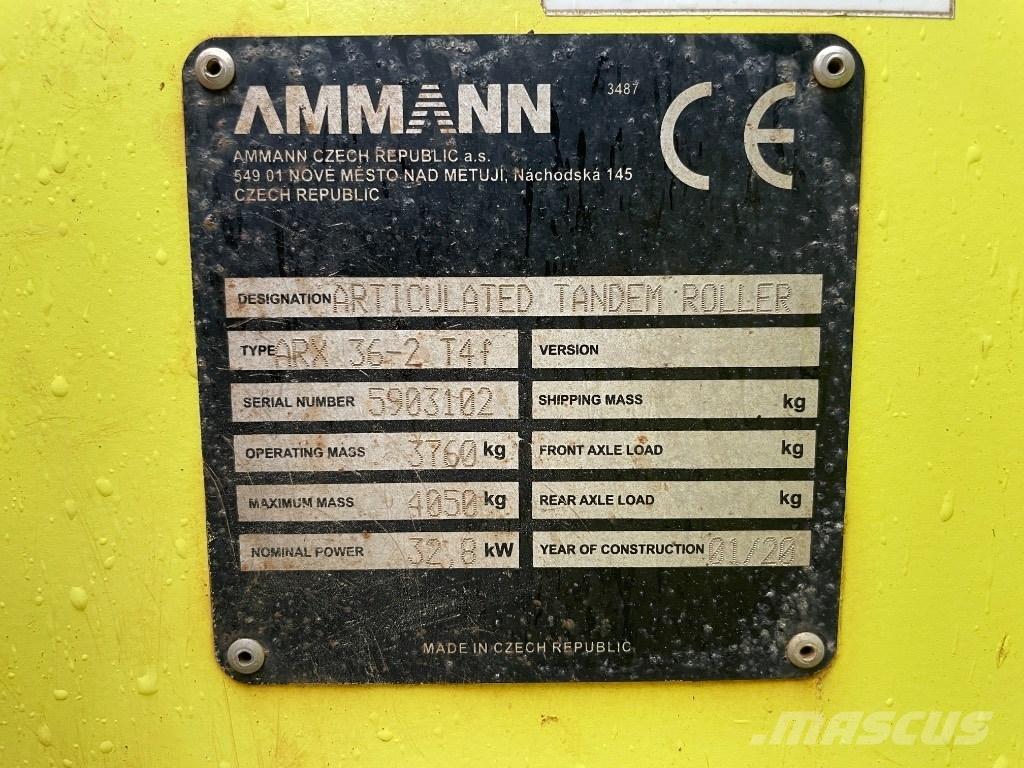 Ammann ARX 36-2 T4f Valjci sa duplim bubnjem